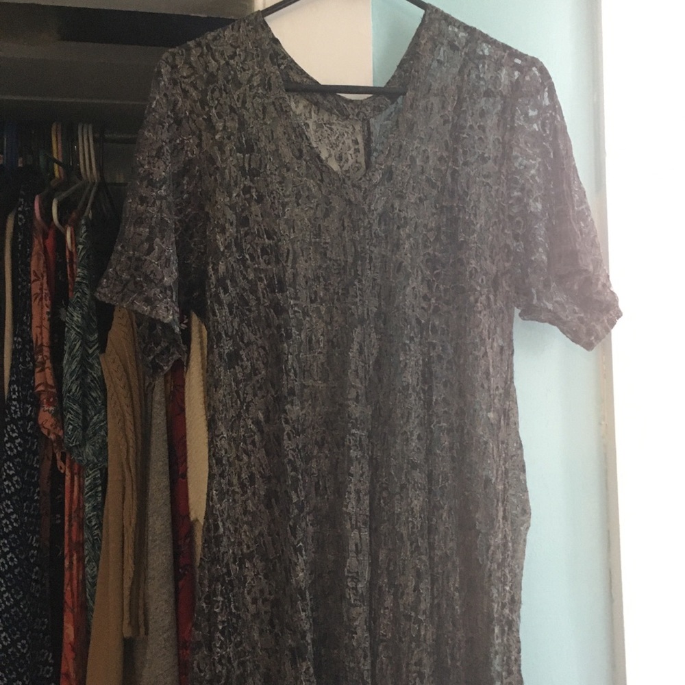 Women’s XL Sheer Floral Maxi Dress